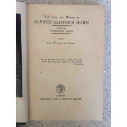 Lewis, Ethelreda The Waters of Africa The Life and Works of Aloysius Horn